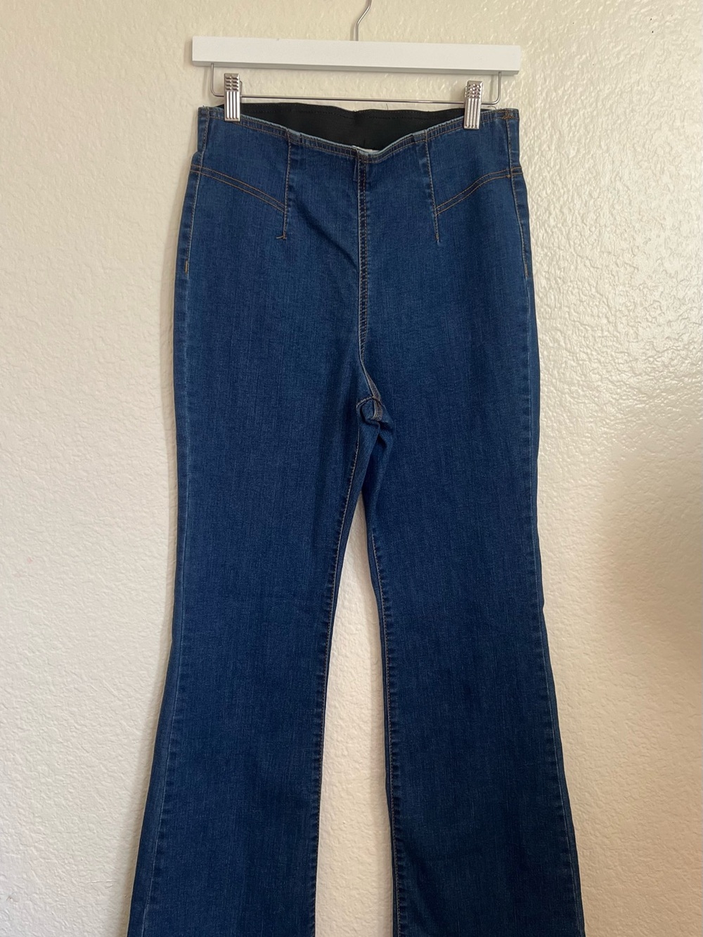 Knox Rose Dark Blue Flare Jeans